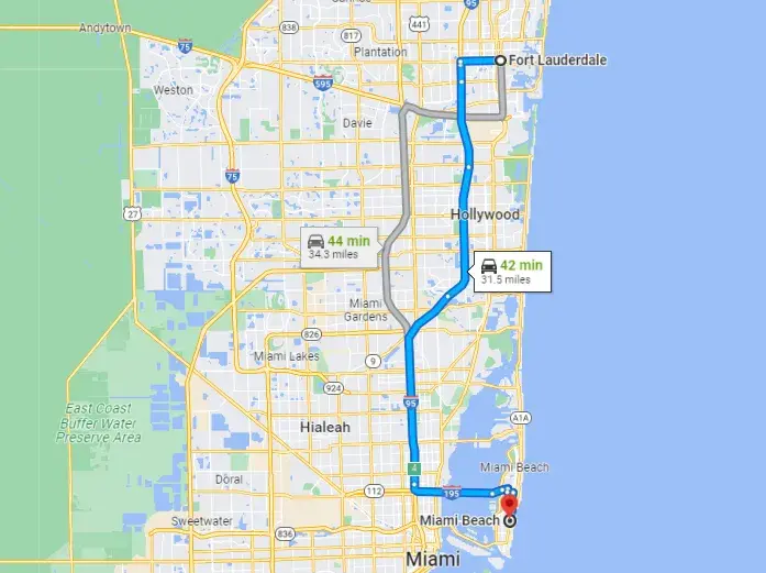 Fort Lauderdale To Miami Beach